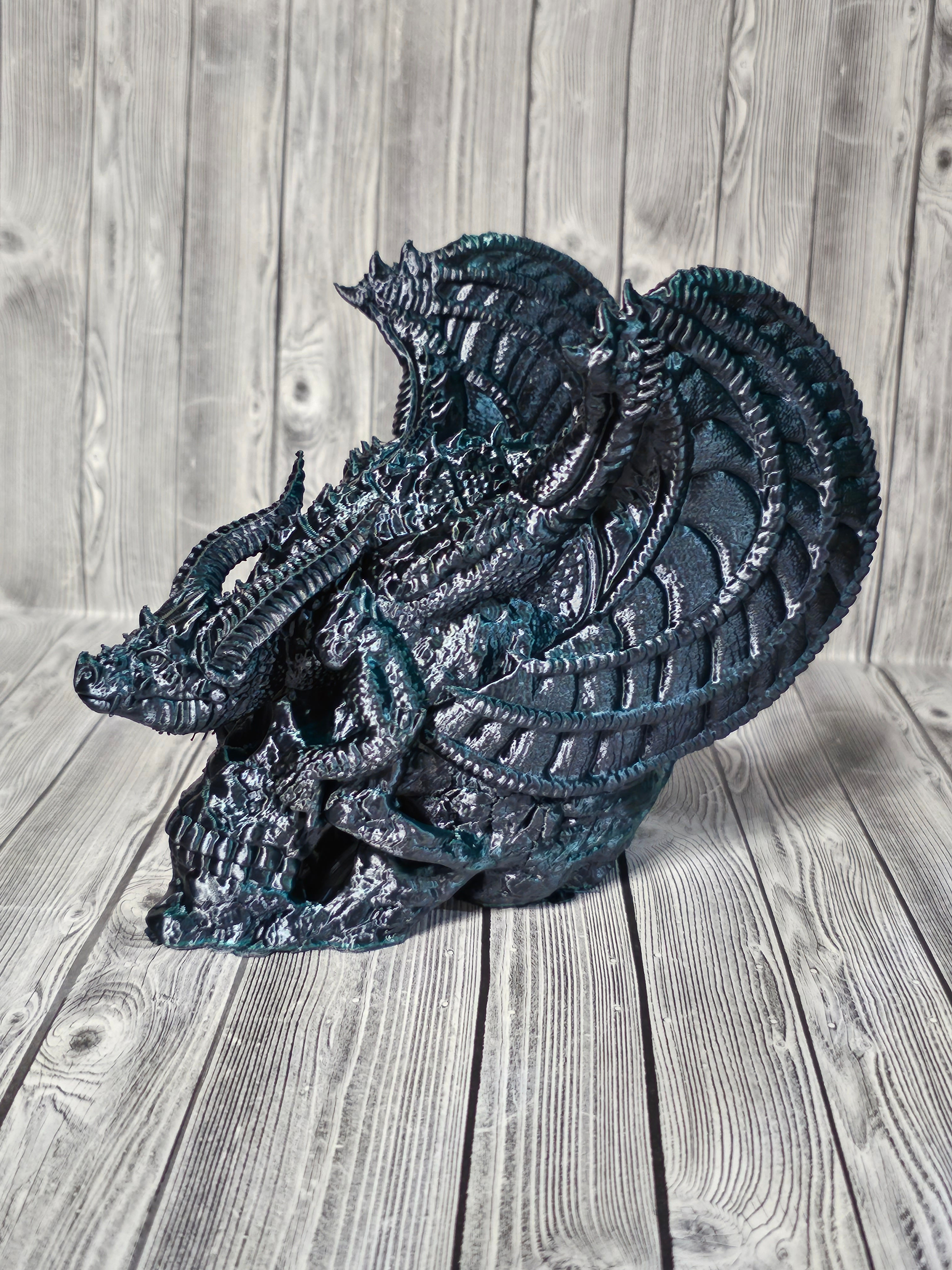 Dragon on Skull "Small"