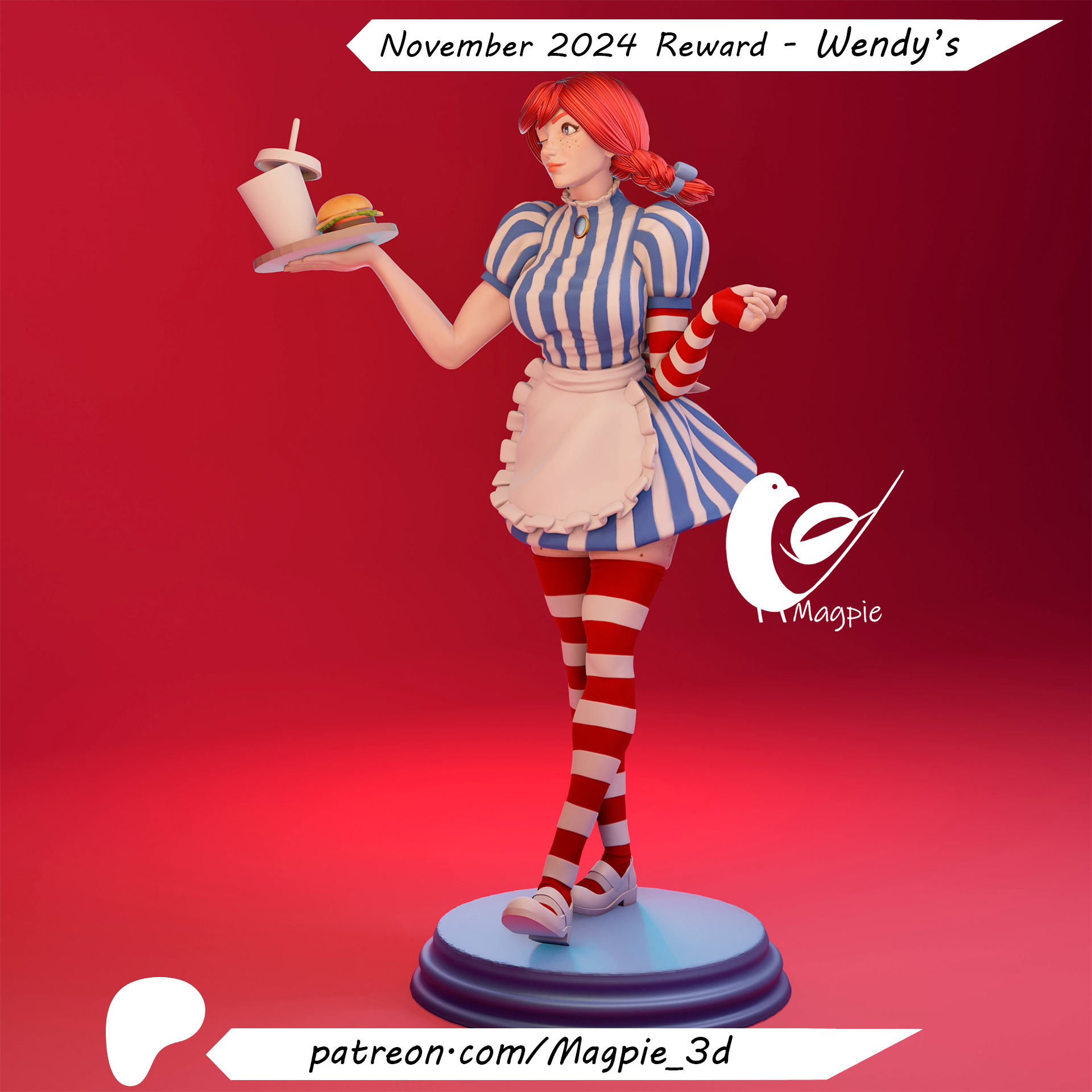 Wendy's SFW, NSFW & FUTA 3D Printed Model
