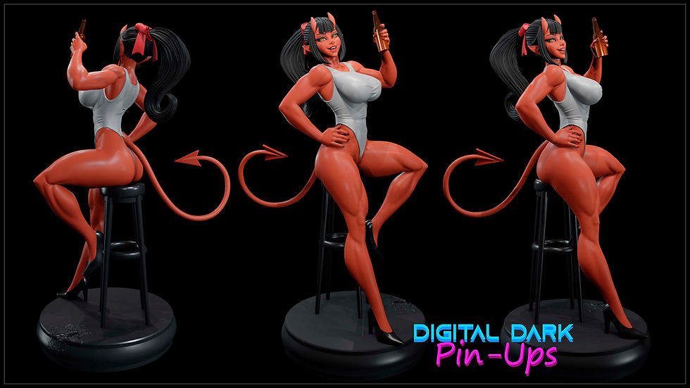Thumbnail: Malevola SFW & NSFW 3D Printed Model