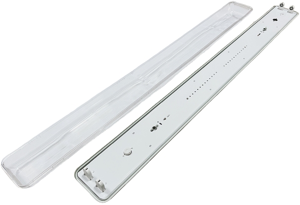 Thumbnail: Oshima Watertight Fluorescent Ceiling Light with Diffuser (PVC)
