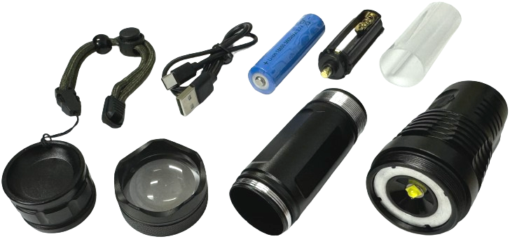 Thumbnail: Oshima LED Pocketable Rechargeable Flashlight