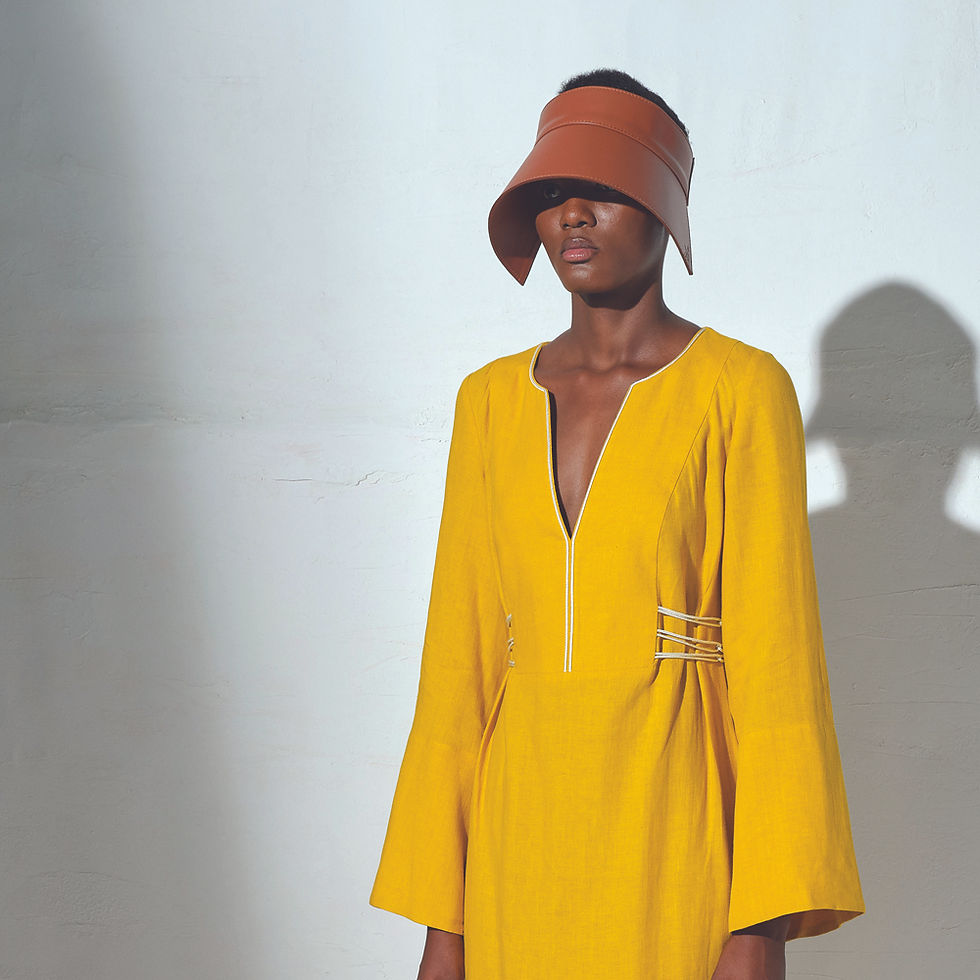 Thumbnail: Zeus + Dione Daliani Leather Hat luxury fashion spring summer resort collection 21 shop online