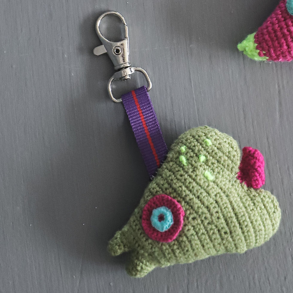Thumbnail: Crochet Fish Keyring