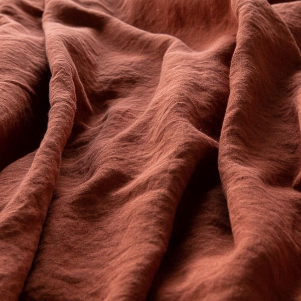 Thumbnail: Brick Stone Washed Bed Linen Fitted Sheet luxury home interior design Buy Online Karybu