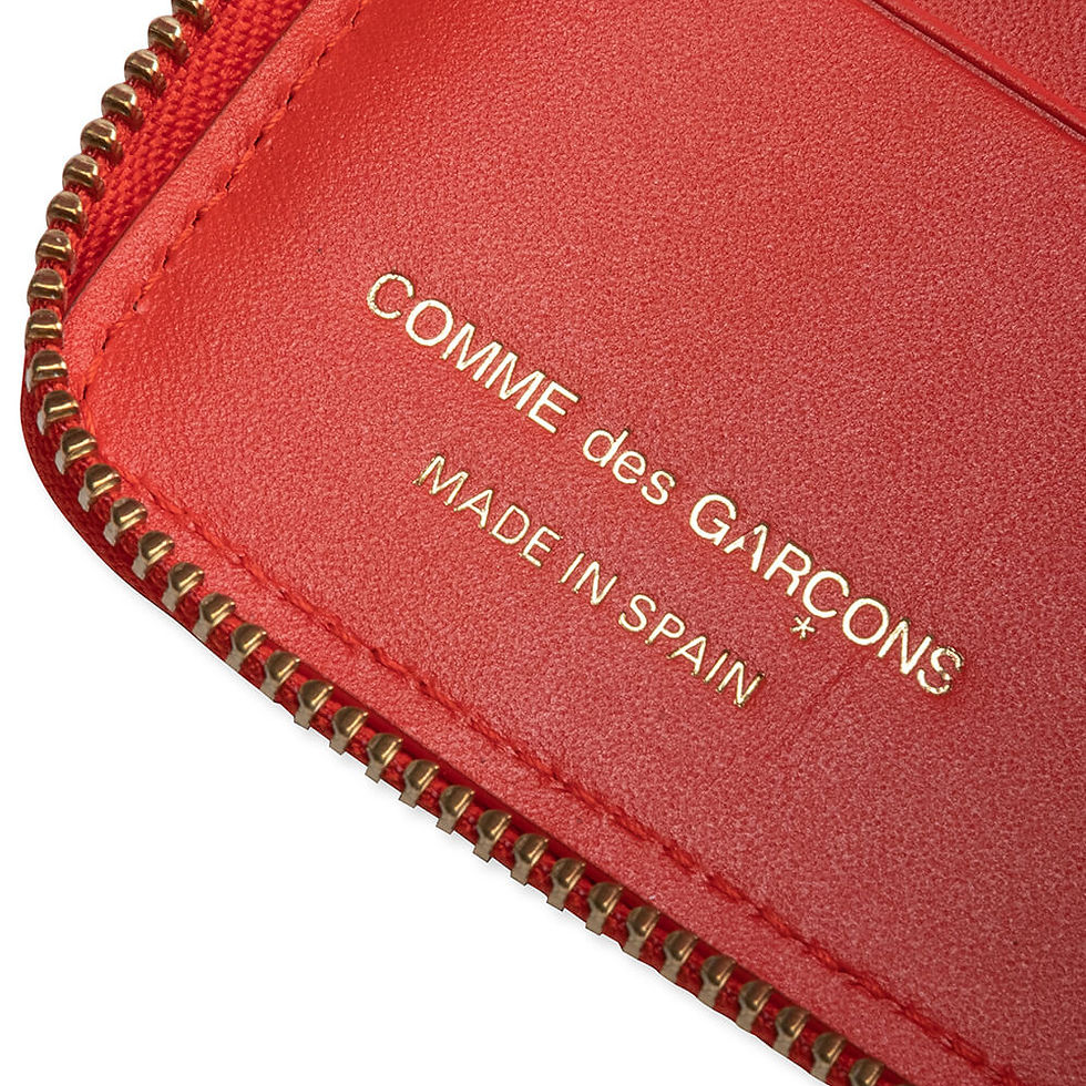 Thumbnail: CDG Embossed Line Wallet - Orange / SA210E Comme des garcons shop online luxury wallet fashion karybu tinos