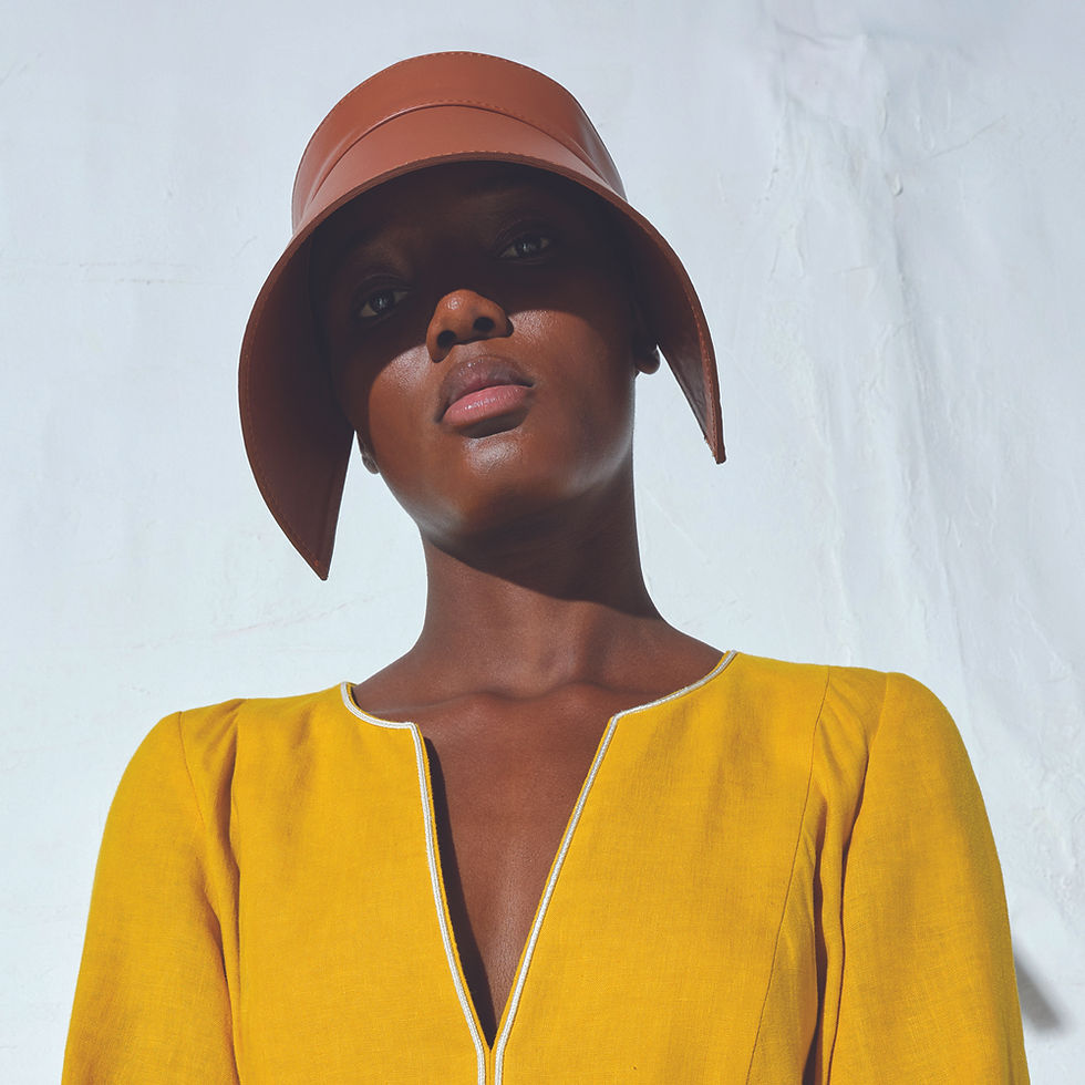 Thumbnail: Zeus + Dione Daliani Leather Hat luxury fashion spring summer resort collection 21 shop online