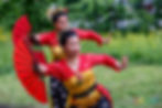 Les danseuses de Sekar Jagat Indonesia pour le plus grand bonheur de leur nouveau public.