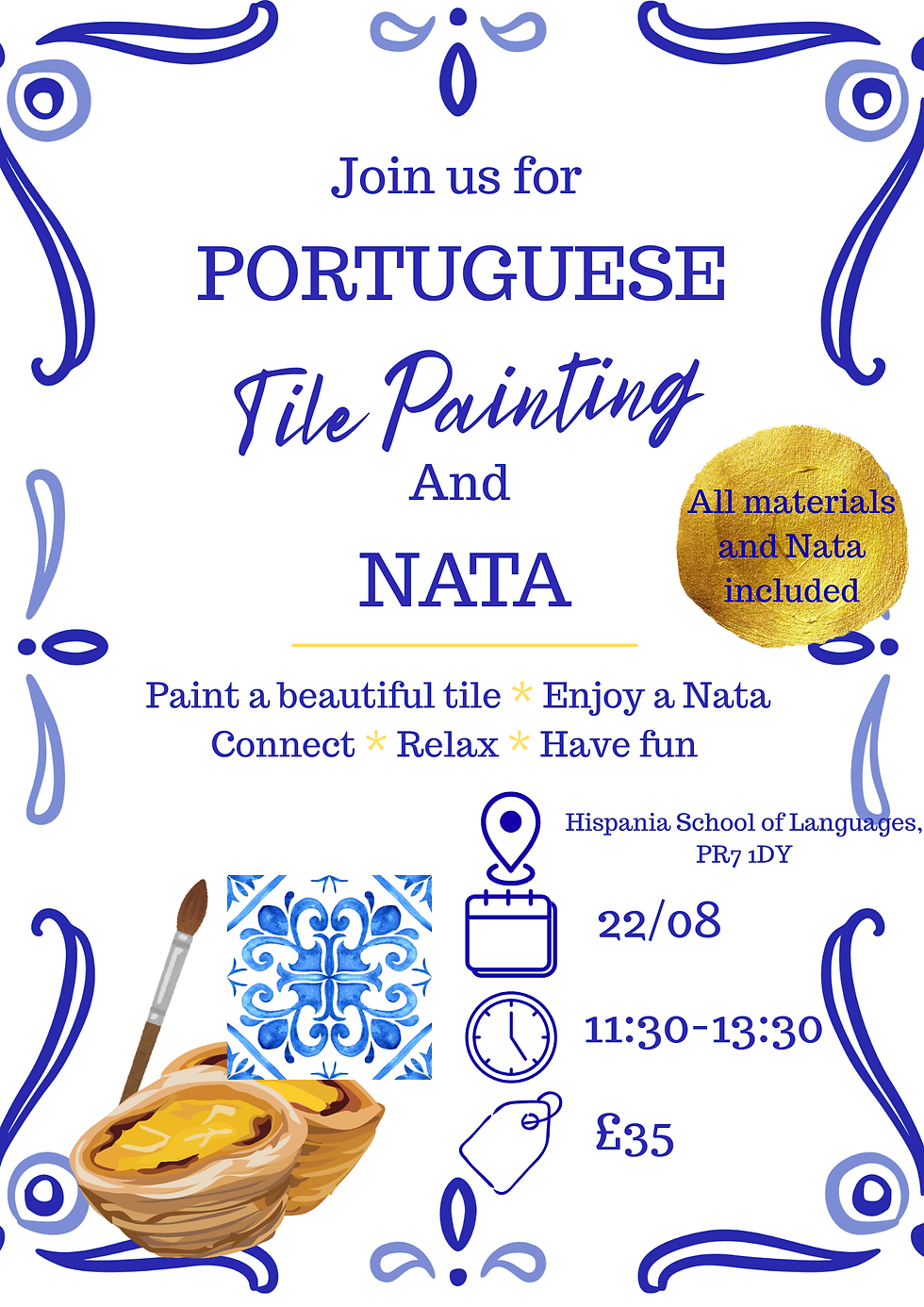 Portuguese Tile Painting and Nata