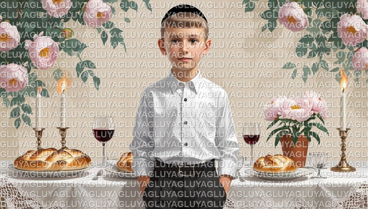 ילד ושולחן חגיגי