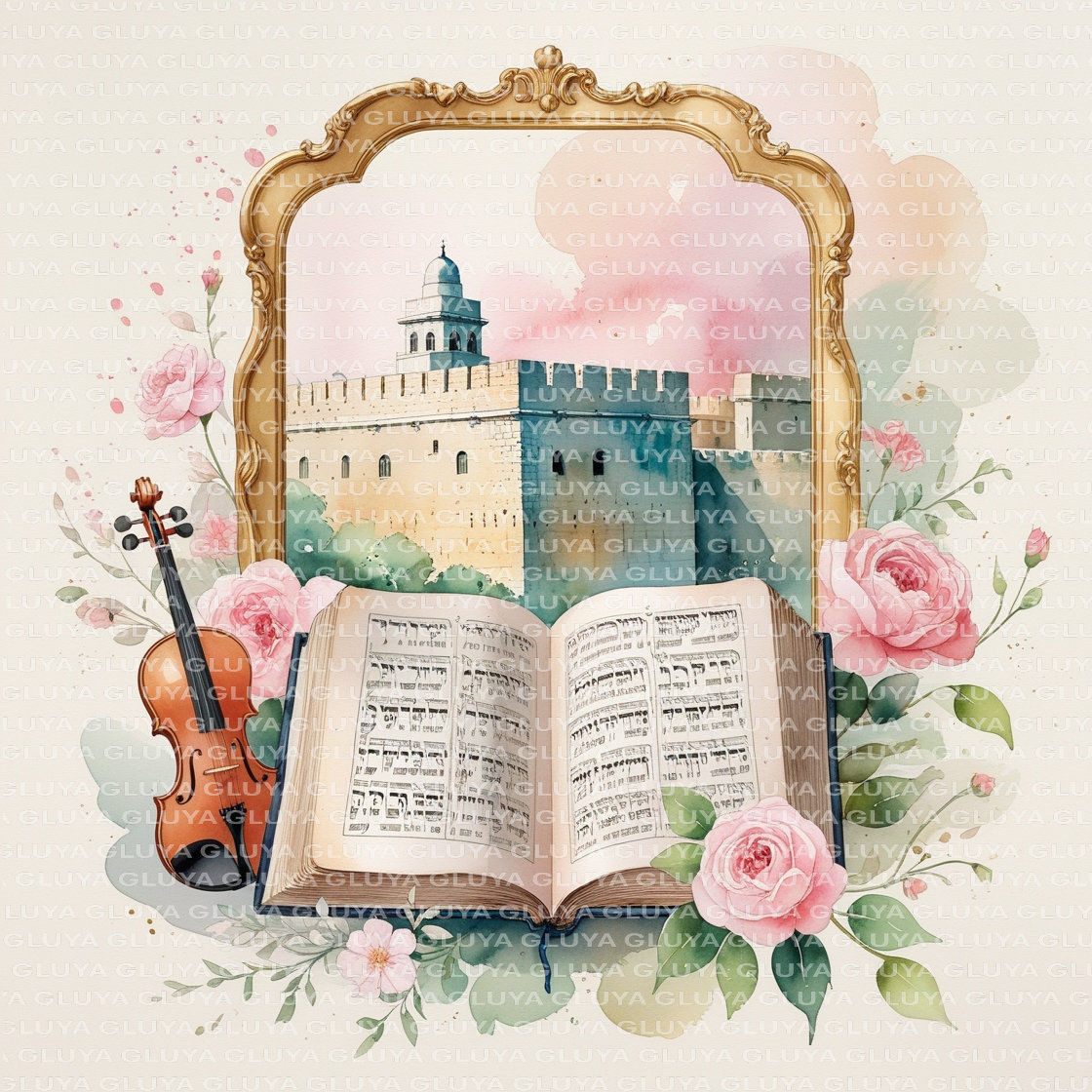 סידור פרחים וירושלים