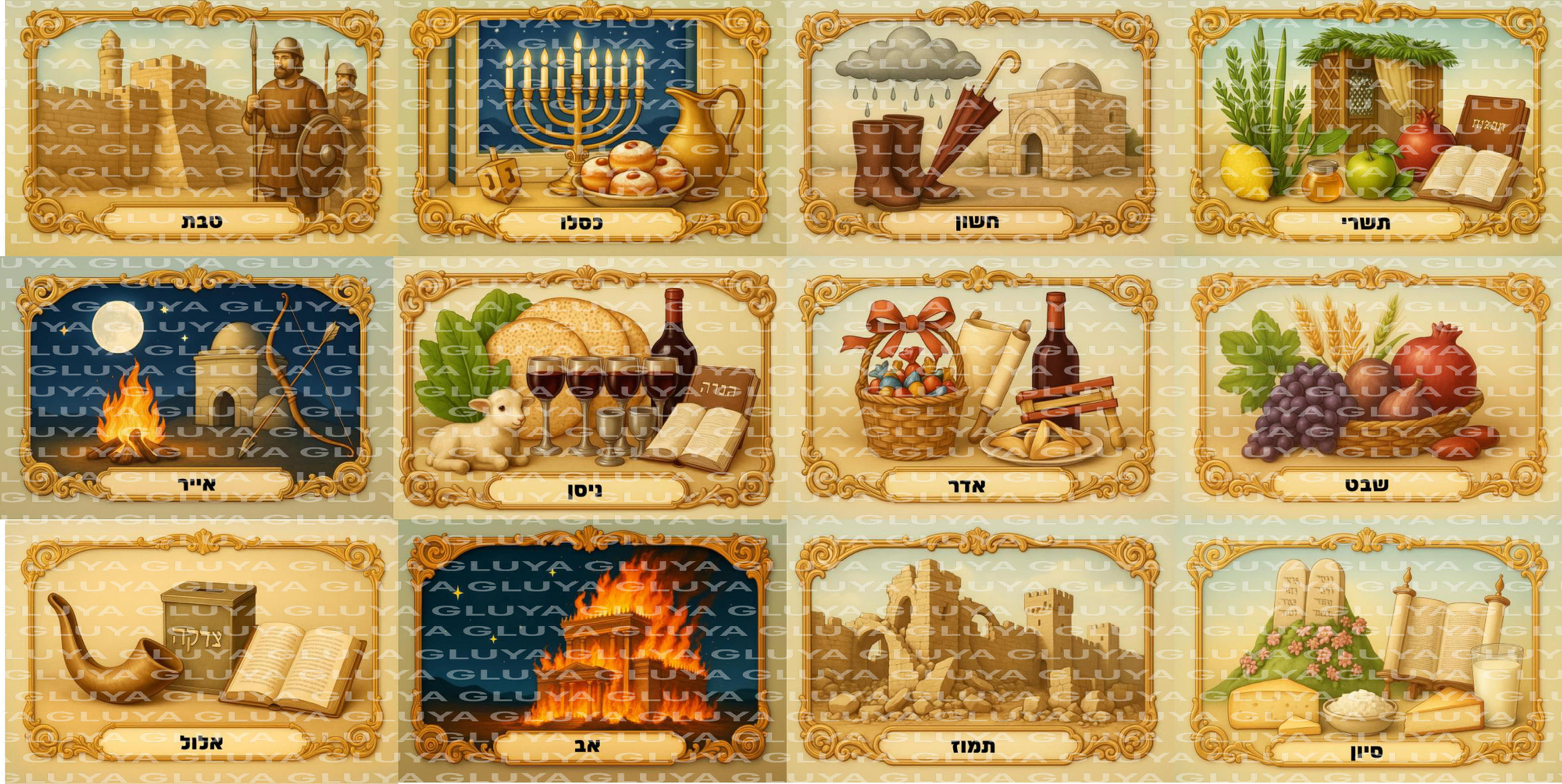 חבילה של סדרת חודשים דגם אצילי