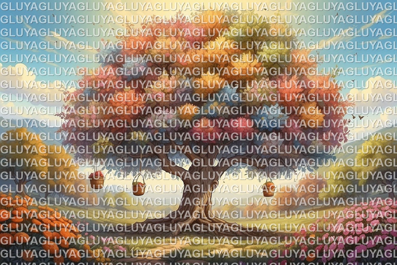 סל, עץ,פירות-טו בשבט