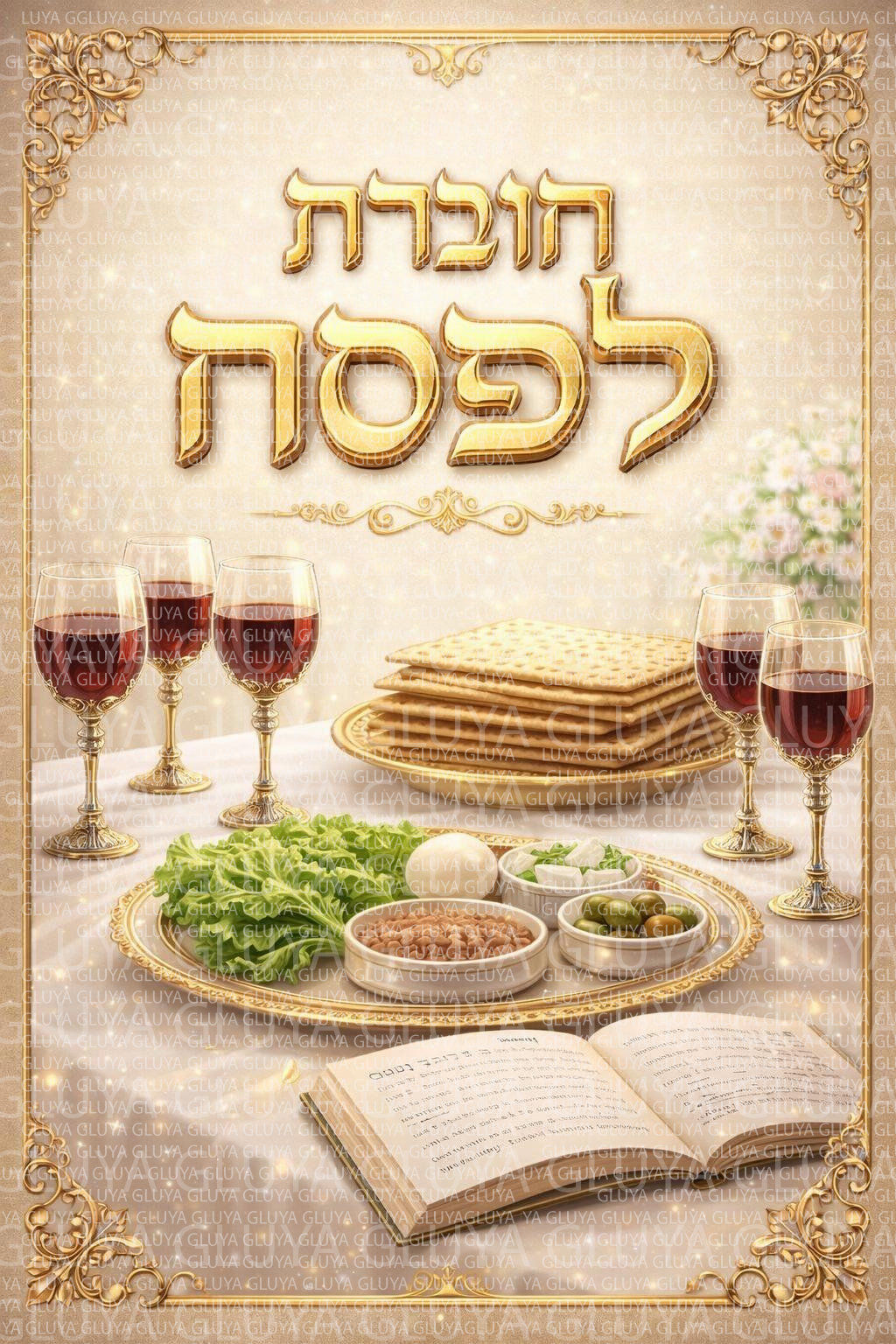 כריכה לחוברת פסח