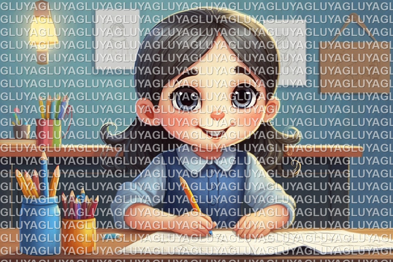 ילדה בבית הספר בכיתה