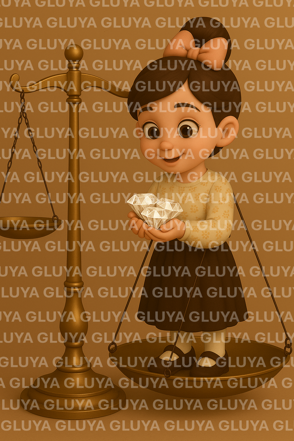 ילדה ומאזניים