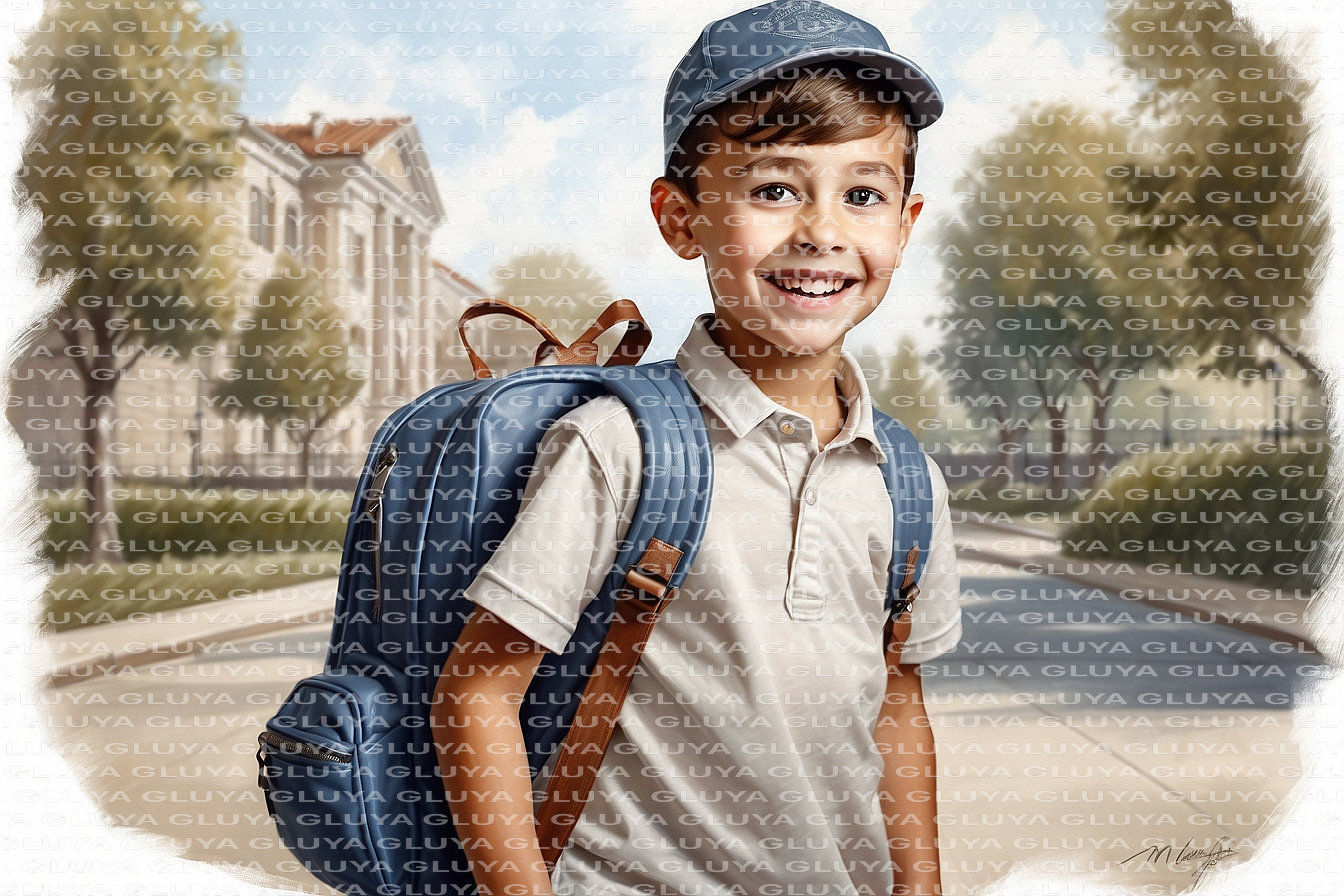 ילד בלימודים