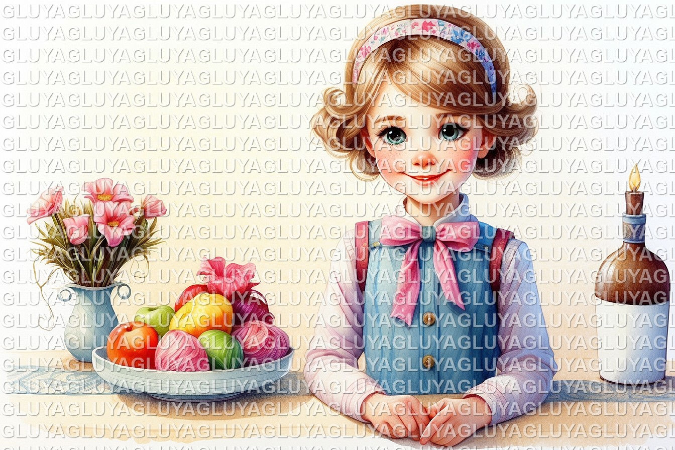 ילדה סט תכלת ורוד