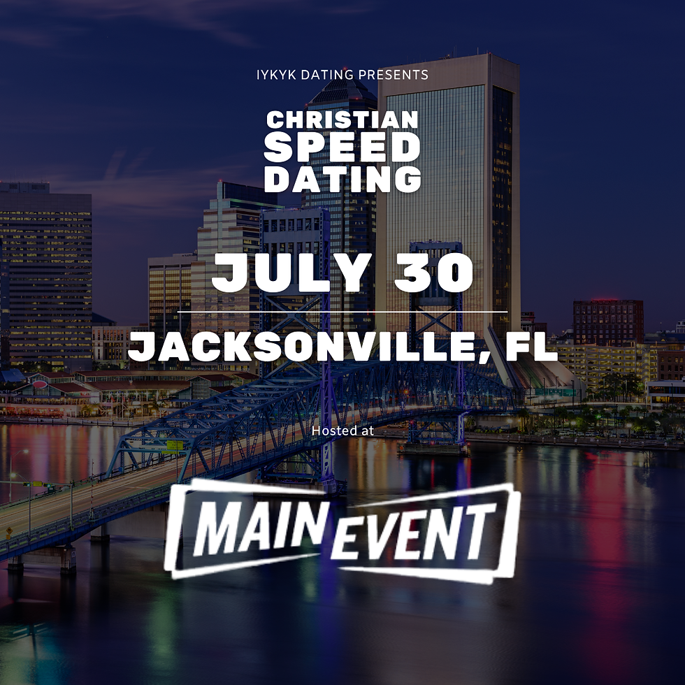 Jacksonville Christian Speed Dating | IYKYK Dating | 20s-30s | 7/30/26