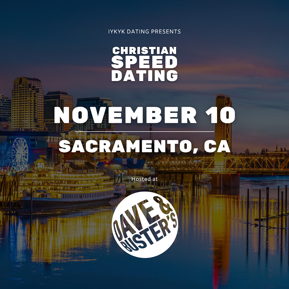 Sacramento Christian Speed Dating | IYKYK Dating | 20s-30s | 11/10/26