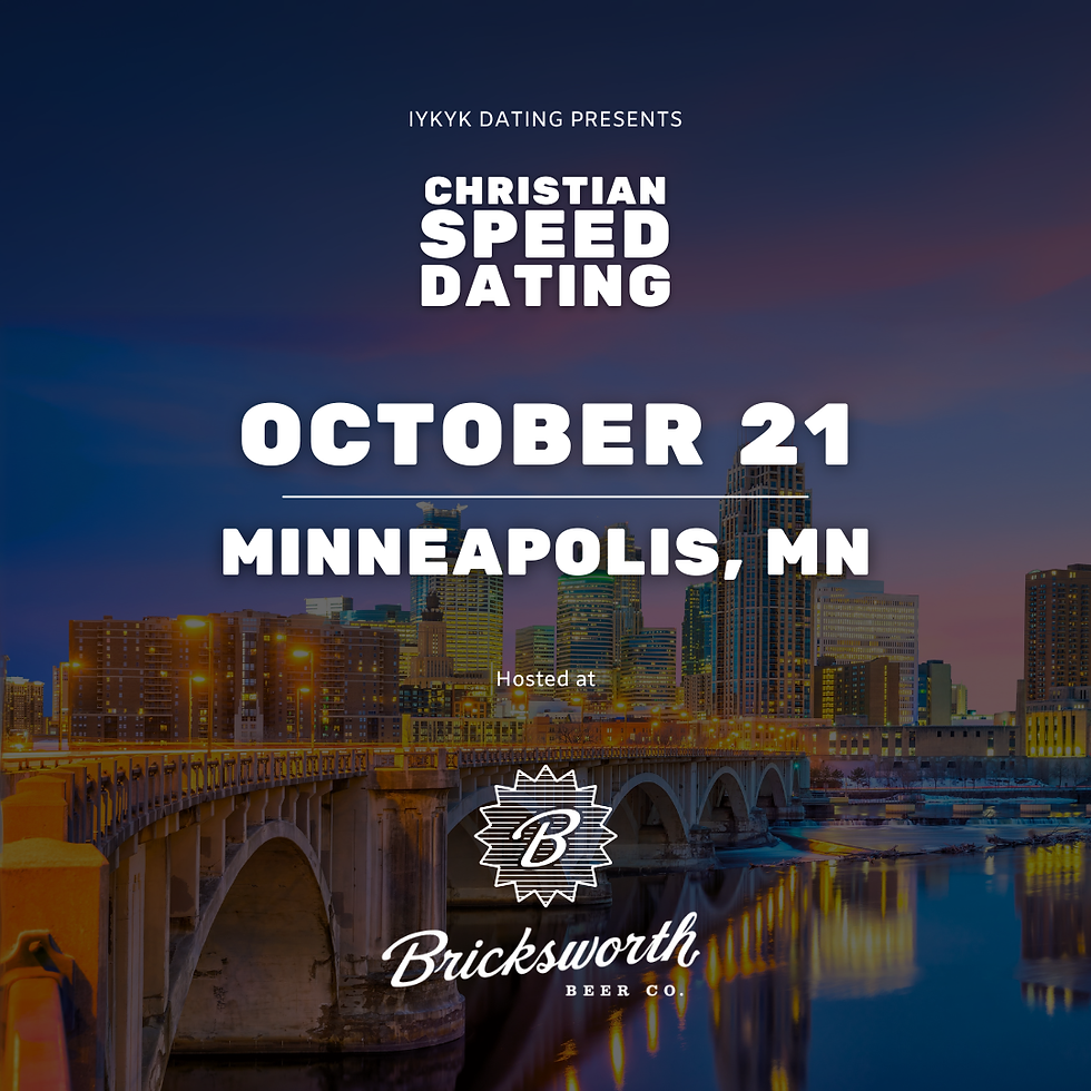 Minneapolis Christian Speed Dating | IYKYK Dating | 20s-30s | 10/21/26