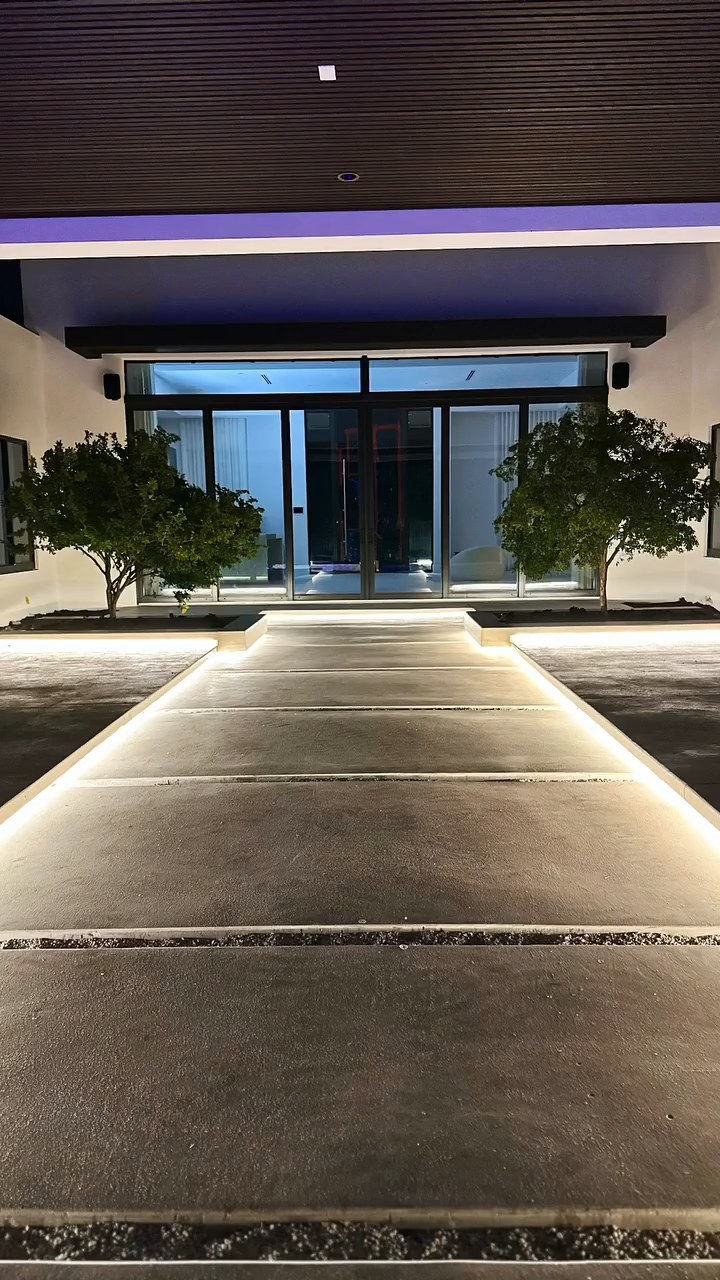 Completed recessed lighting project by LED Action in Miami, Florida