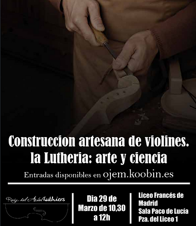 Master class de construcción de violín liceo frances