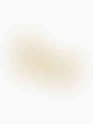 Goldene Lunara Ohrringe aus Edelstahl – bauchige Tropfenform mit gepünktelter Krater-Textur auf weißem Grund.