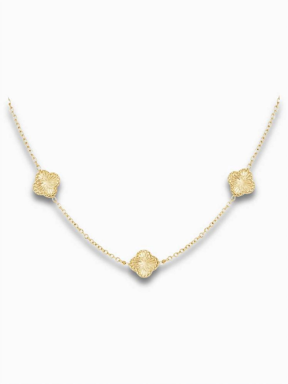 Viarel Kleeblattmuster Halskette in Gold