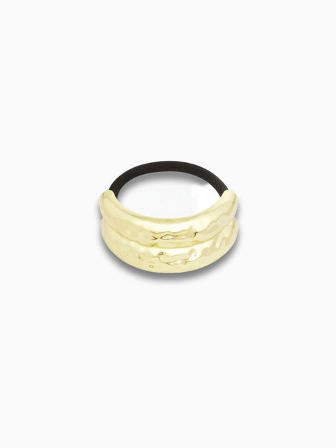 Celora Hair Cuff mit strukturierter Oberfläche in Gold