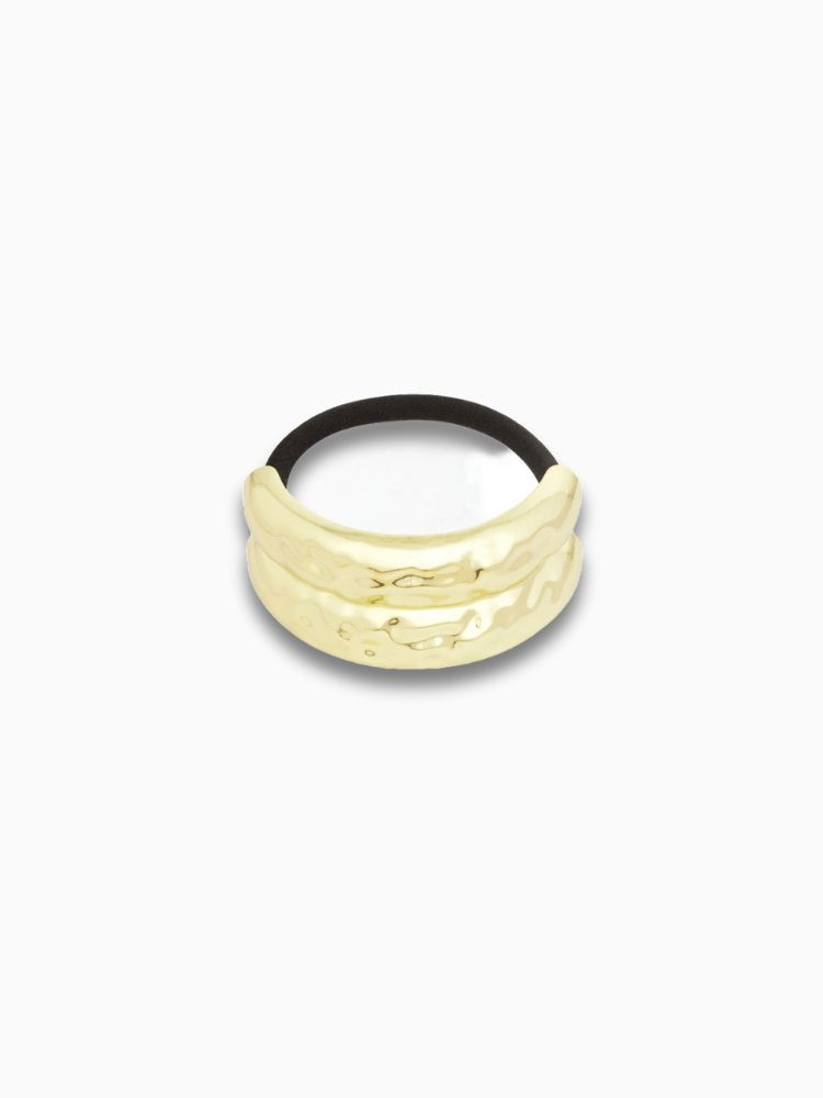 Celora Hair Cuff mit strukturierter Oberfläche in Gold