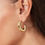 Miniaturbild: Fabiola Steckcreolen aus Edelstahl in Gold und Silber von Sabibel Jewelry