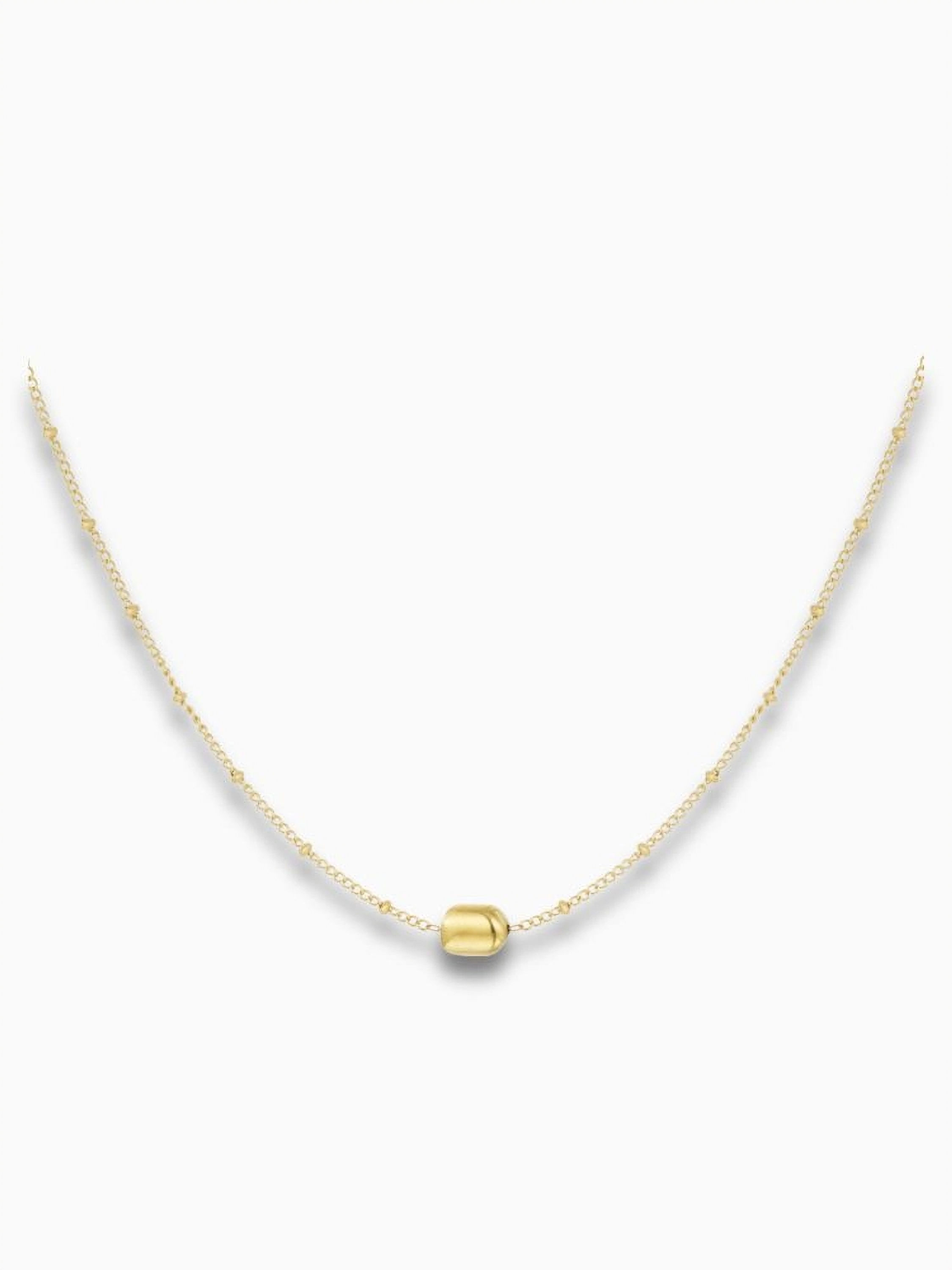 Georgina Kette mit Kugel in Gold aus Edelstahl – schlichtes und edles Design.
