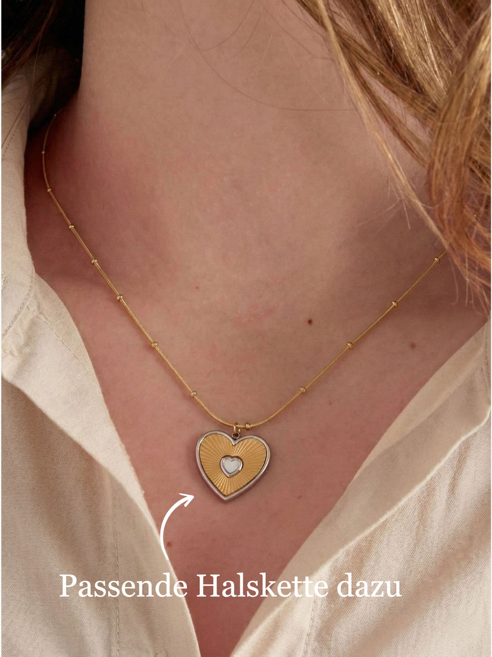 Passene Camille Halskette zum Camille Armband mit Herz