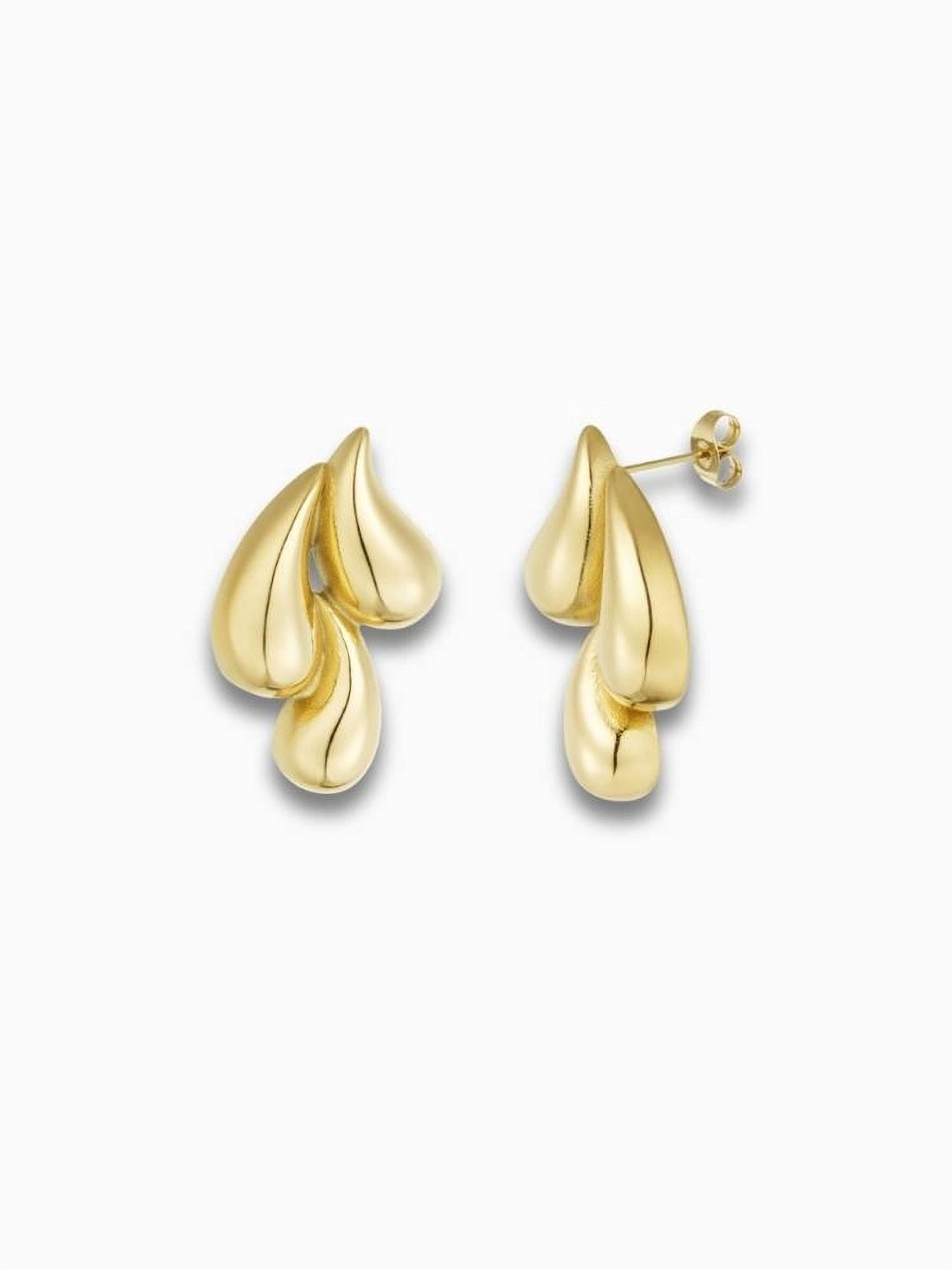 Marianna Tropfen Ohrringe in Gold – stilvolle und elegante Edelstahl-Ohrringe.