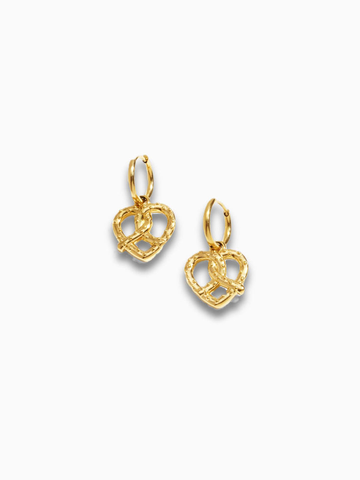 Marie Dirndl Ohrringe in Gold – eleganter Trachtenschmuck aus Edelstahl