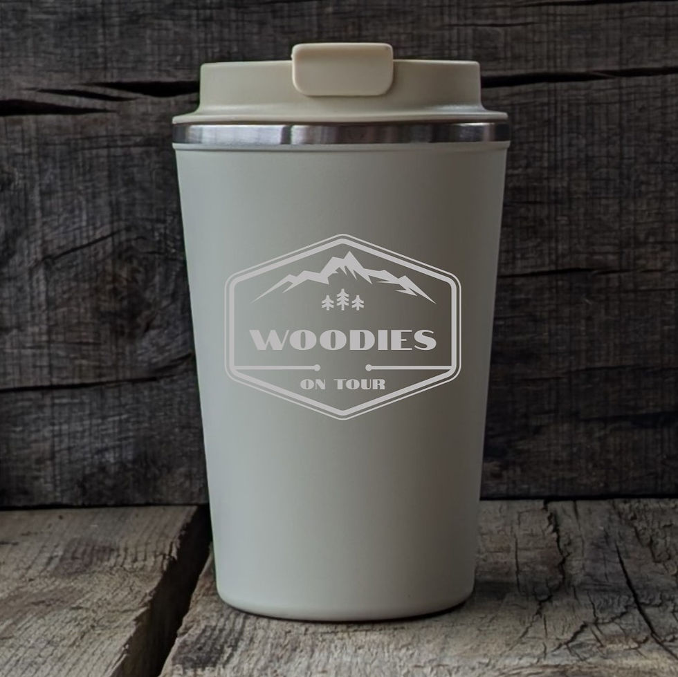 Thumbnail: Cream Thermos Insulated Travel Mug - Outdoor Adventure Designs