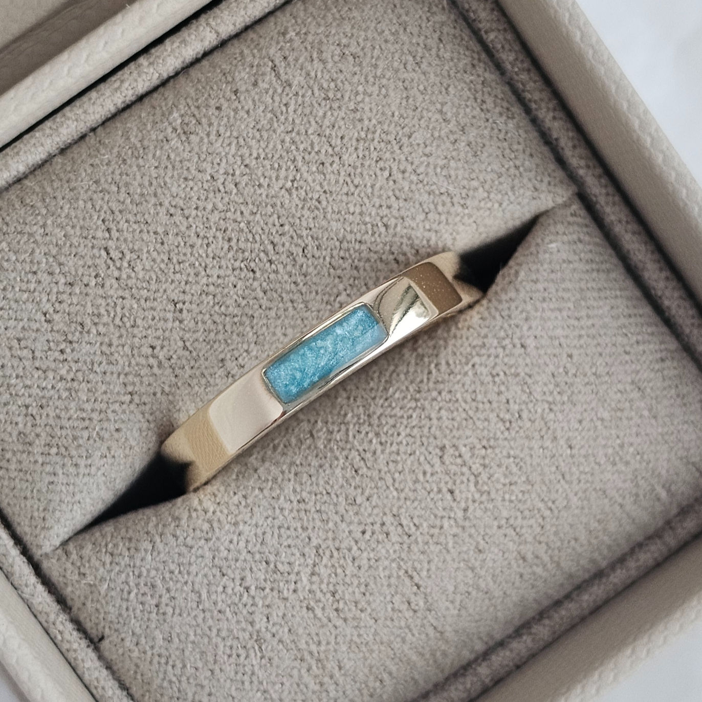Plain 'Persephone' Solid Gold Memorial Ring