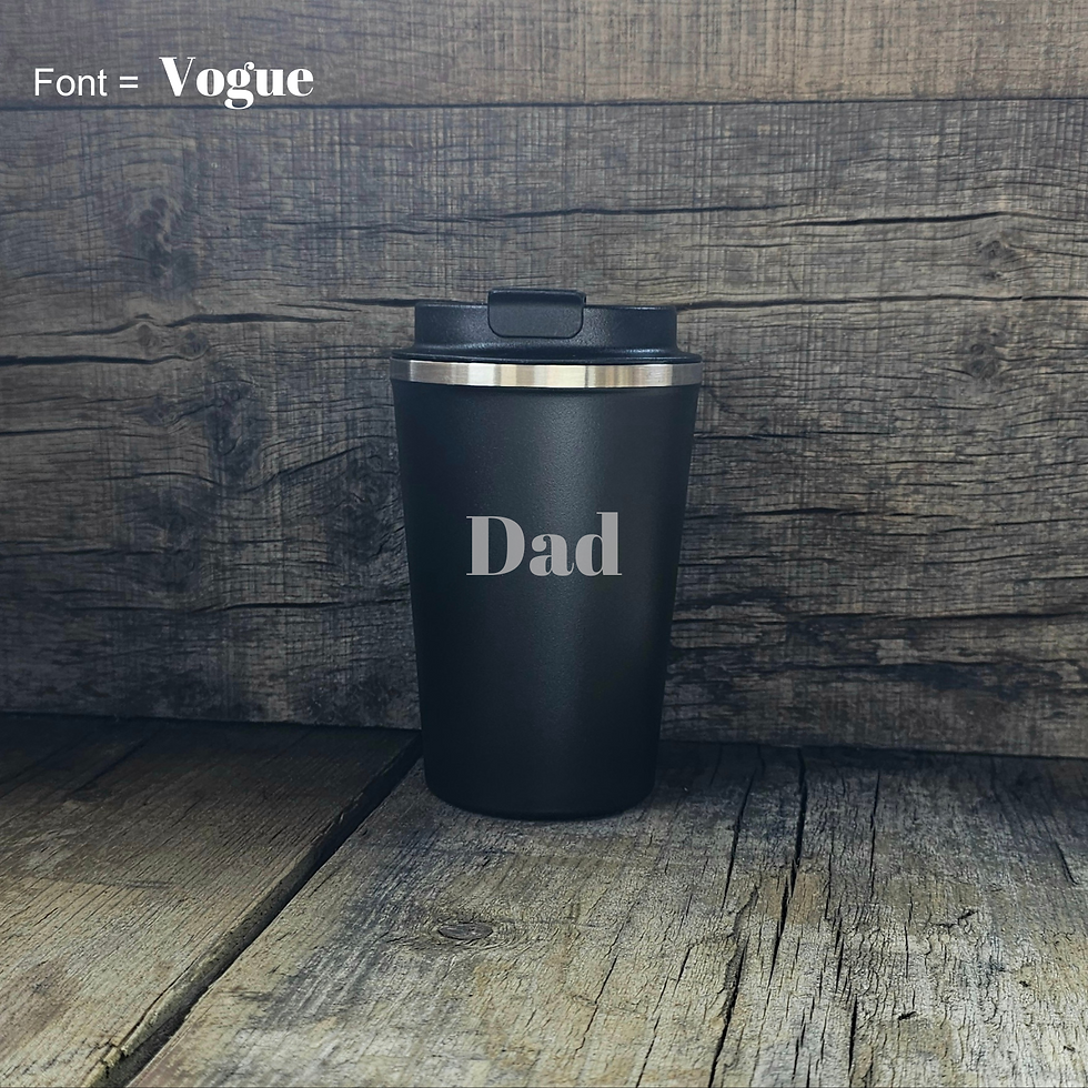 Thumbnail: Black Personalised Insulated Travel Mug