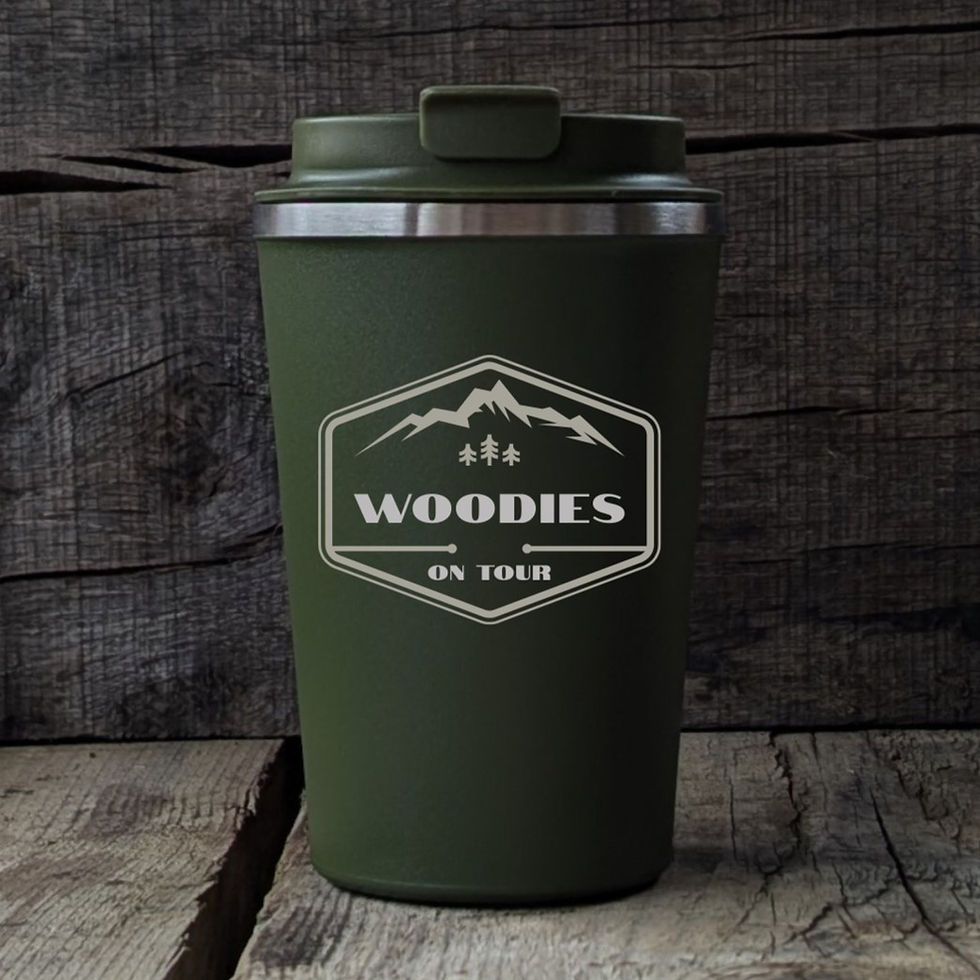 Thumbnail: Green Thermos Insulated Travel Mug - Outdoor Adventure Designs