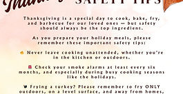 Thanksgiving Safety from the Laguna Vista Volunteer Fire Department