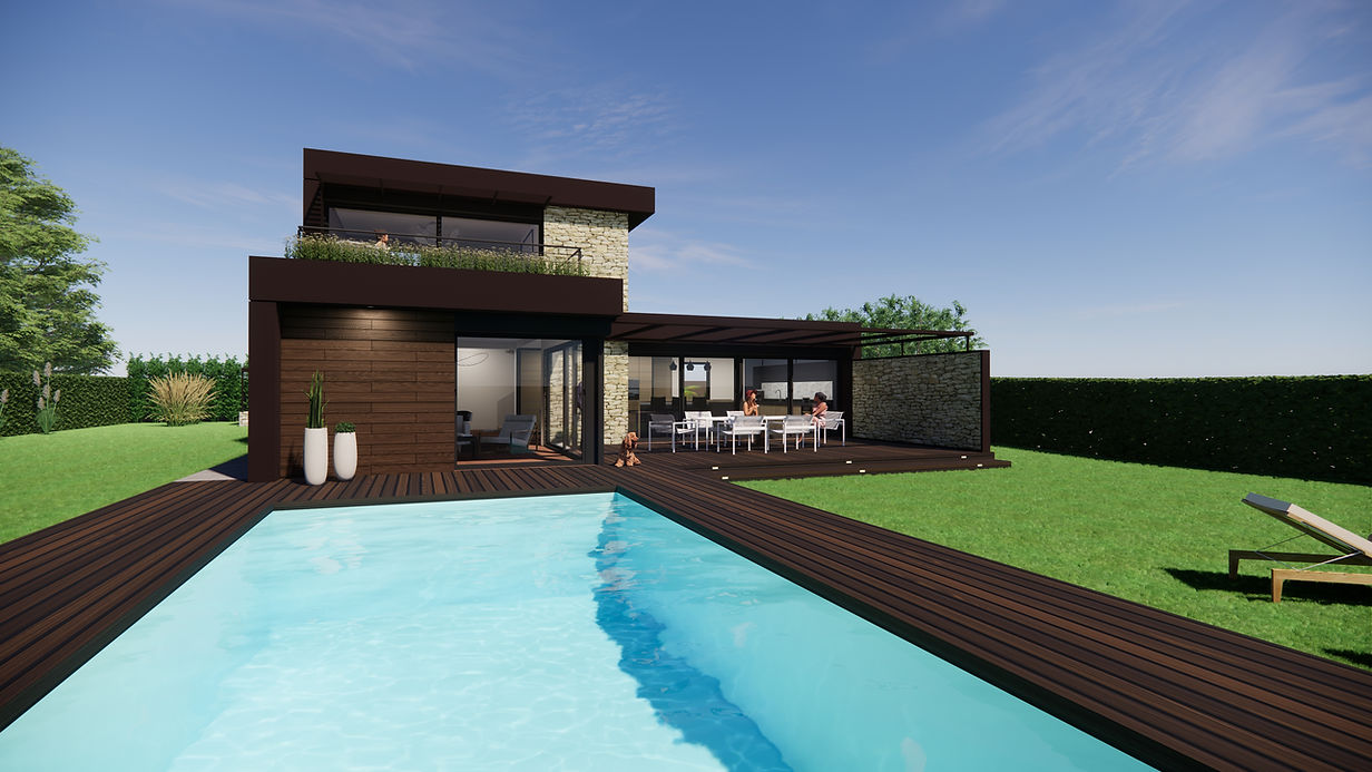 architecte DPLG dourdan essonne yvelines maison bois extension rénovation bureaux logements collectifs 