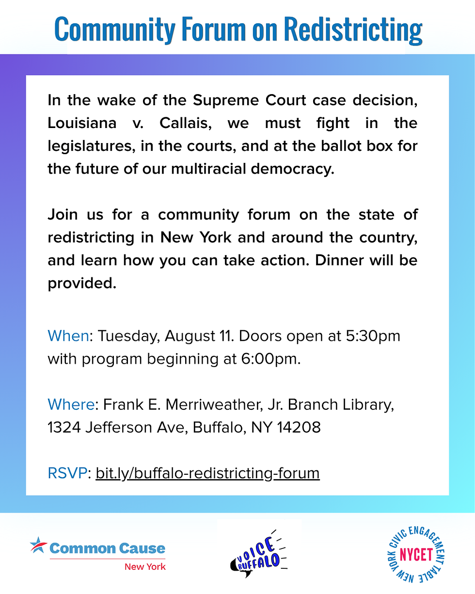 Community Forum on Redistricting