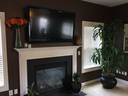 Fireplace mounted