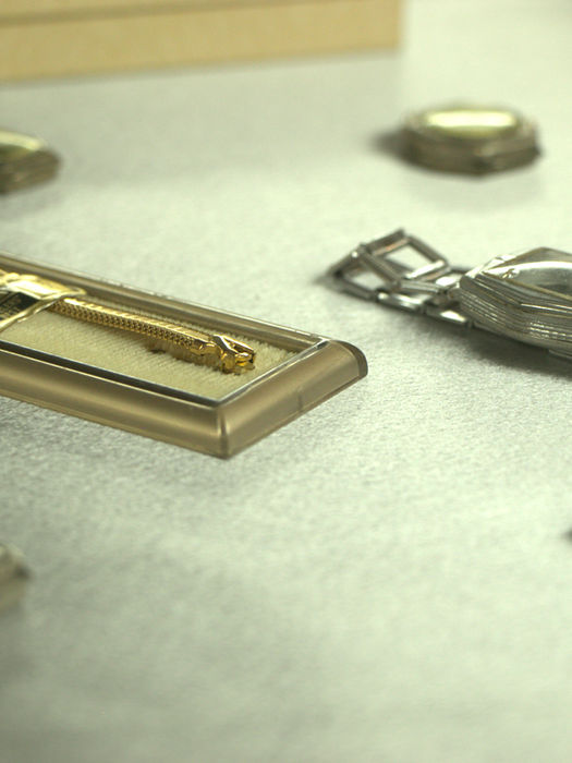 Classic old watches on display