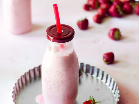 Strawberry Banana Milkshake