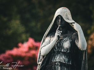 Statue at Elmwood Cemetery Memphis TN - Kenneth Hiner Photography