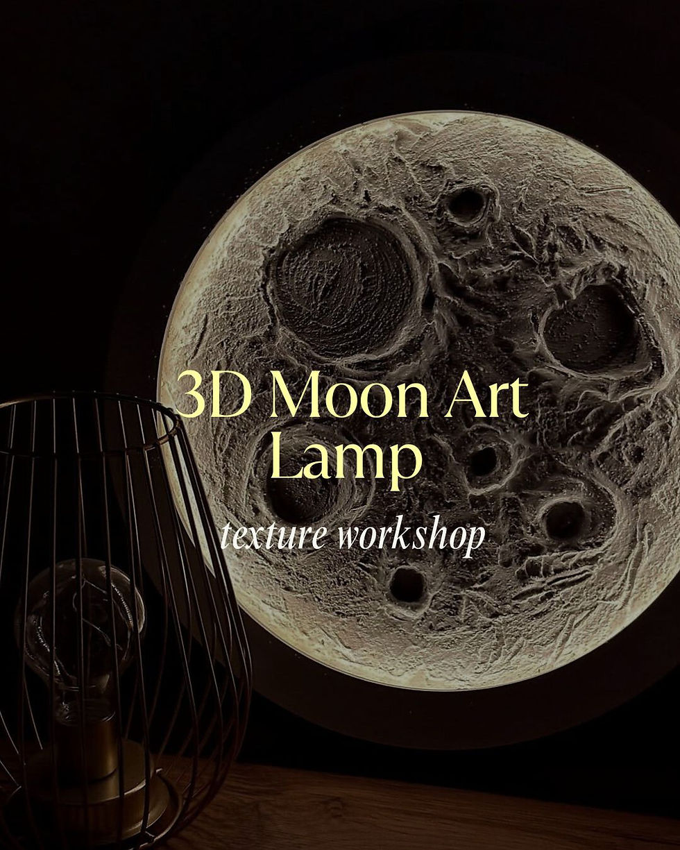 The Texture Studio: 3D Moon Art Lamp