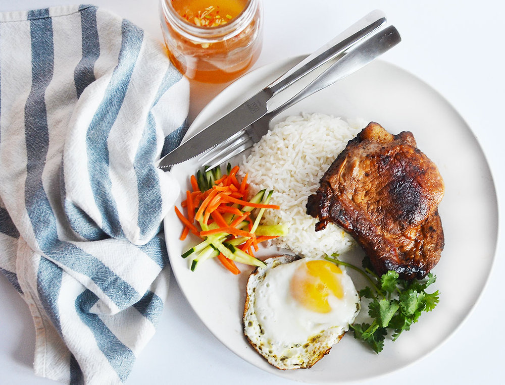 Vietnamese Style Pork Chop & Fried Egg