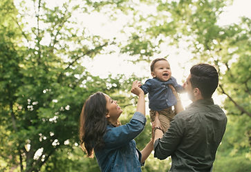 Happy Family Man women and Baby