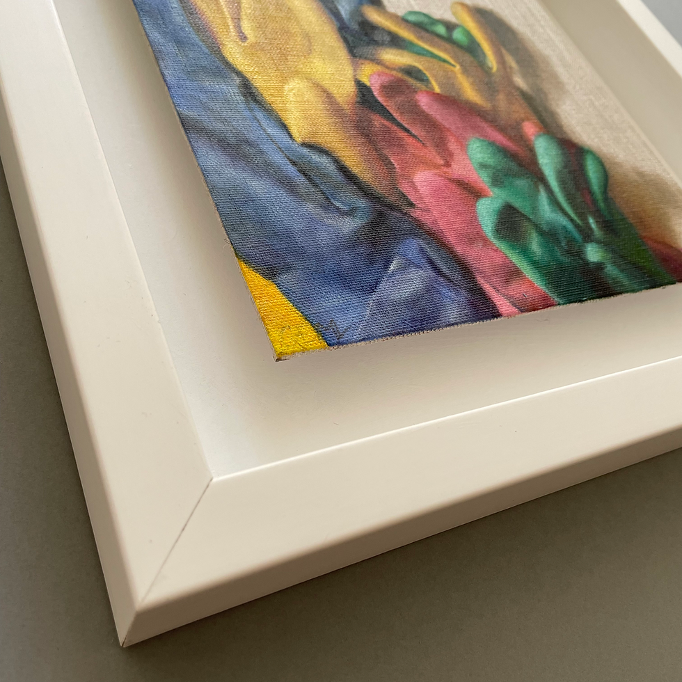 Thumbnail: Anyday - Marigolds (Multi) - white frame 20x20cms